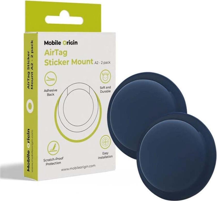 Airtag Sticker Mount A2 - 2 pack blue