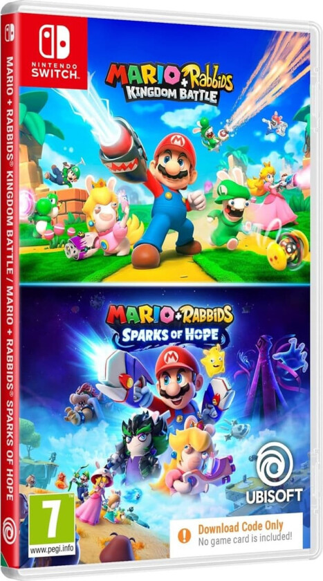 Mario + Rabbids Kingdom Battle / Mario + Rabbids Sparks of Hope (Code in a Box) - Nintendo Switch - Strategi