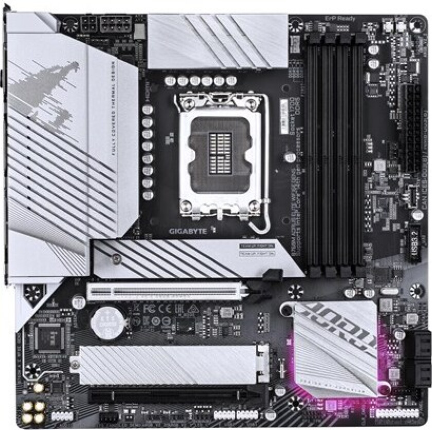 AORUS B760M ELITE WIFI6E GEN5 Hovedkort - Intel B760 - Intel LGA1700 socket - DDR5 RAM - Micro-ATX