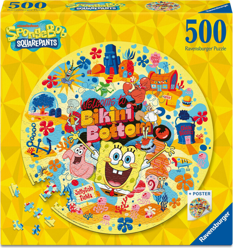 Spongebob Squarepants Circular, 500pc