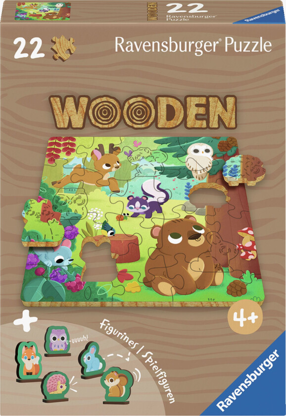 Forest Animals, 22pc Wooden Puzzle