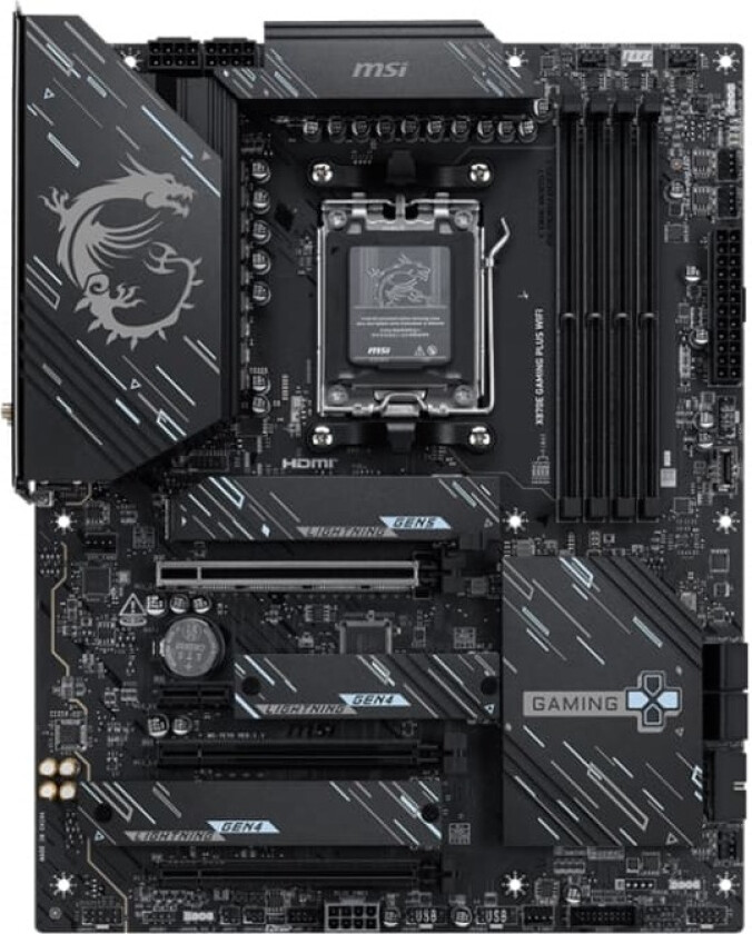 X870E GAMING PLUS WIFI - motherboard - ATX - Socket AM5 - AMD X870E Hovedkort - AMD X870E - AMD AM5 socket - DDR5 RAM - ATX