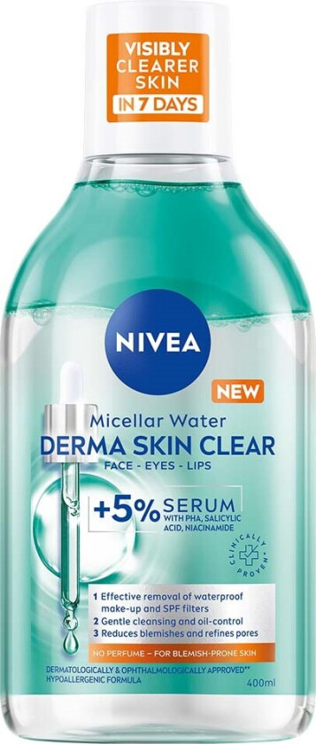 Bilde av DERMA Skin Clear Serum-Infused Micellar Water 400ml