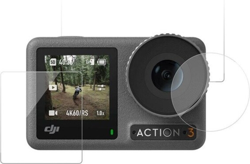 empered Glass Protector Kit - DJI Osmo Action 3 & 4 (Lens & Screen)