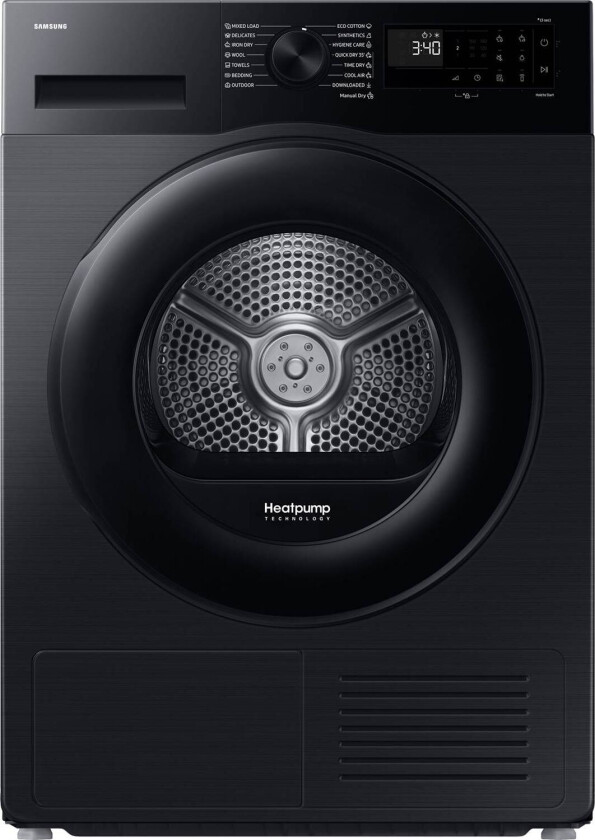 DV90DG52A0ABEE Tørketrommel, svart