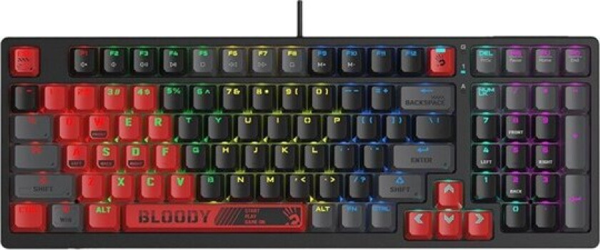Bloody S98 Sports - Gamingtastatur - Rød
