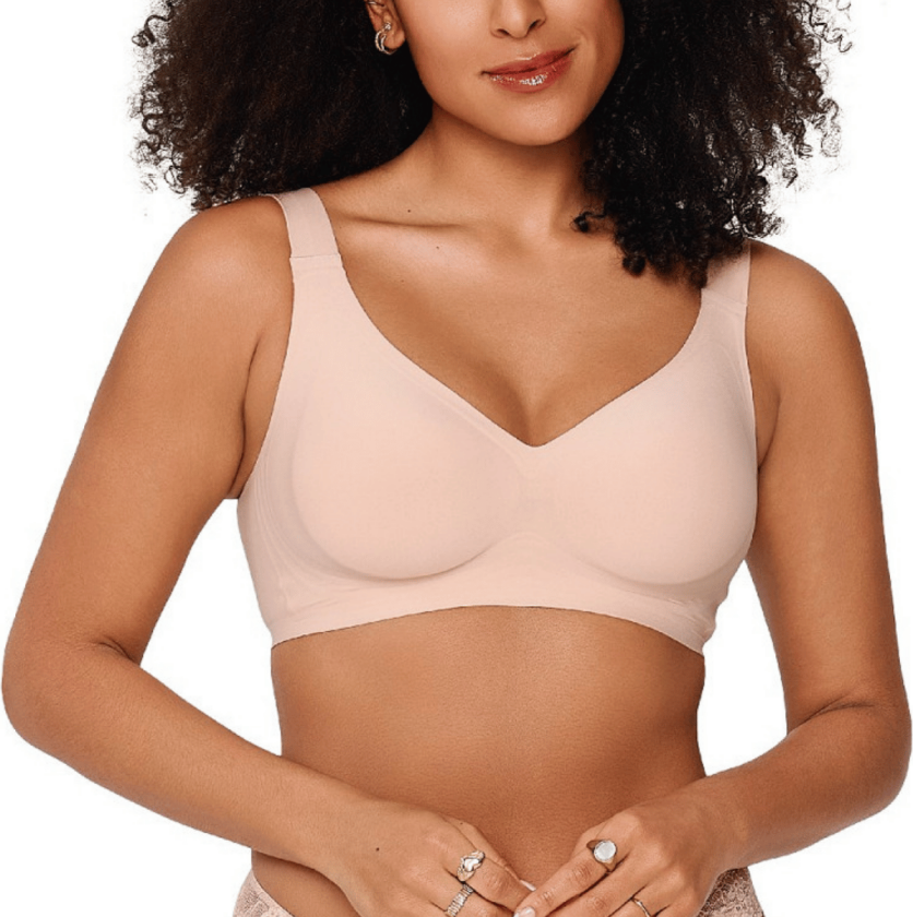 1400p -1 - 03 - LingaDore - Usynlig - BH topp - nude, Størrelse: L, Kvinner