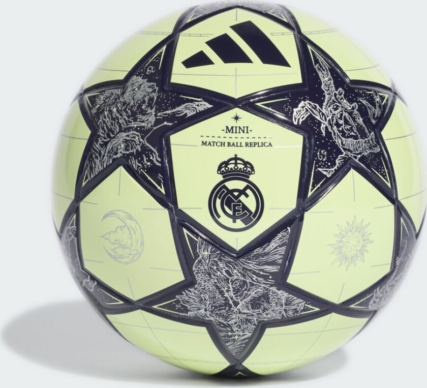 Futbolo kamuolys adidas UCL Mini Real Madrid geltona ir-szaro-juoda JN7306 (1)