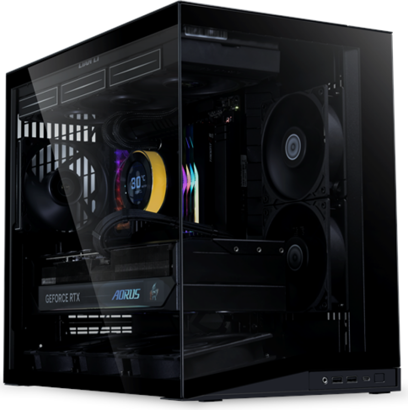 O11D Mini V2 Flow black - Kabinett - Miditower - Svart