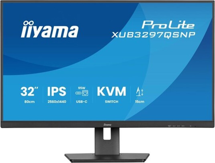 32" iiyama ProLite XUB3297QSNP-B1 - LED monitor - QHD - 32" - HDR