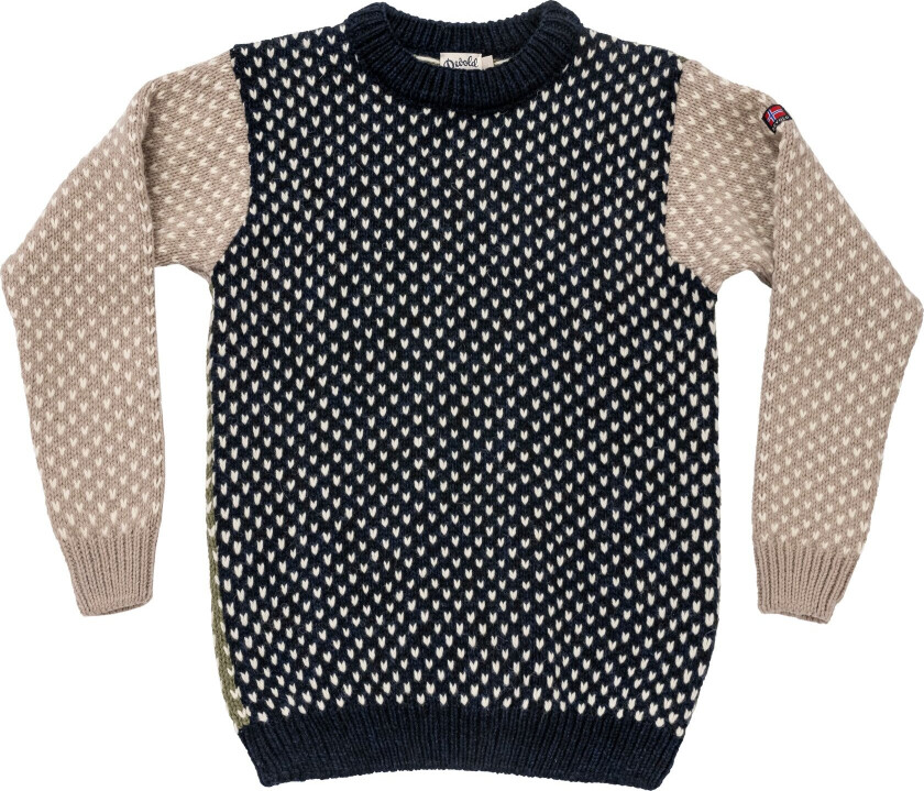 Nordsjø Wool Sweater Unisex Navy/Stone/Olive S