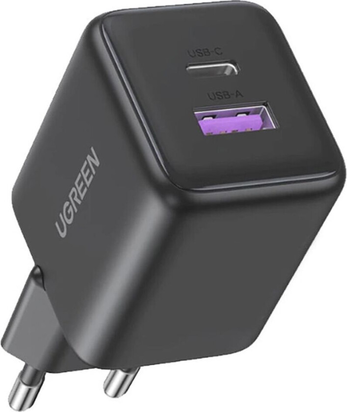 X516 30W GaN Wall Charger 1x USB-A 1x USB-C - Gray