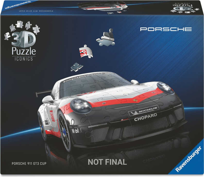 Bilde av Porsche GT3 Cup 3D Puzzle, 108pc 3D Puslespill