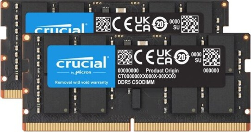 DDR5 - kit - 64 GB: 2 x 32 GB - SO-DIMM 262-pin - 3200 MHz / PC5-51200 - clocked