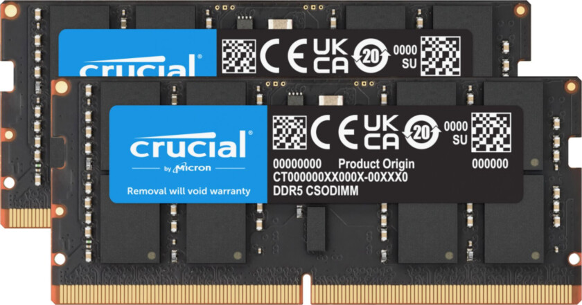 DDR5 - kit - 48 GB: 2 x 24 GB - SO-DIMM 262-pin - 3200 MHz / PC5-51200 - clocked
