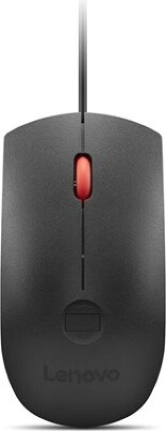 mouse - USB - black red - Mus - Optisk - 3 knapper - Rød