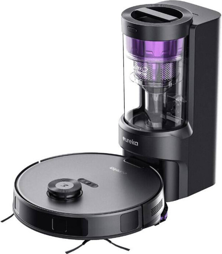 Eureka E10s vakuumrobot med tørkefunksjon inkludert basestasjon svart (EA100001)
