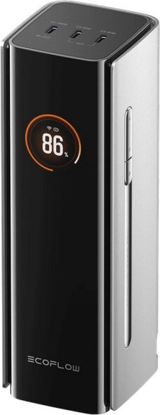 RAPID Pro with cables 300W - Silver Nødlader - Sølv - 27650 mAh
