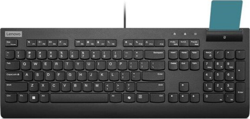 Smartcard II - keyboard - QWERTY - Swedish/Finnish - black Input Device - Tastatur - Svensk/finsk - Svart