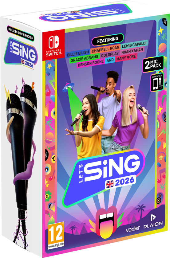 Let's Sing 2026 + 2 Microphones - Nintendo Switch - Musikk