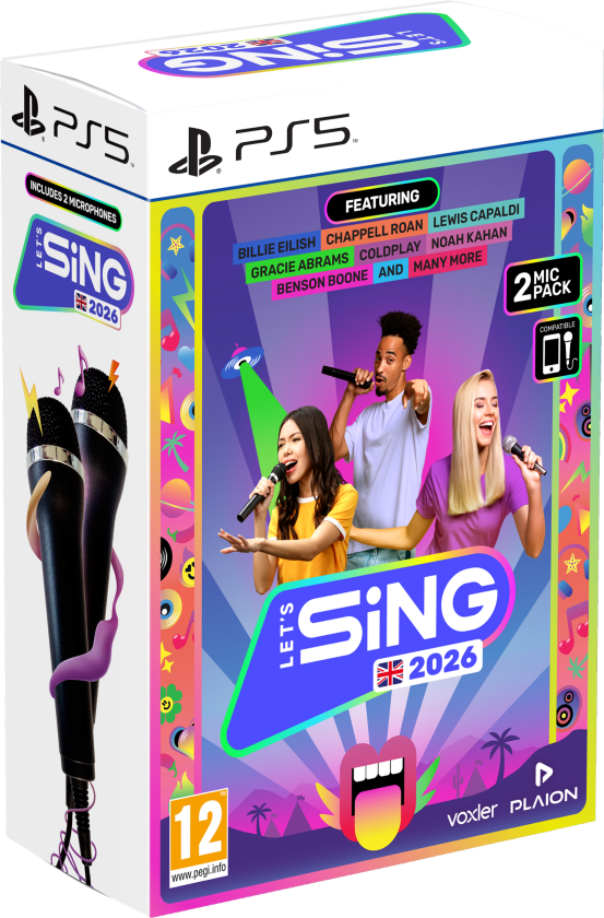 Let's Sing 2026 + 2 Microphones - Sony PlayStation 5 - Musikk