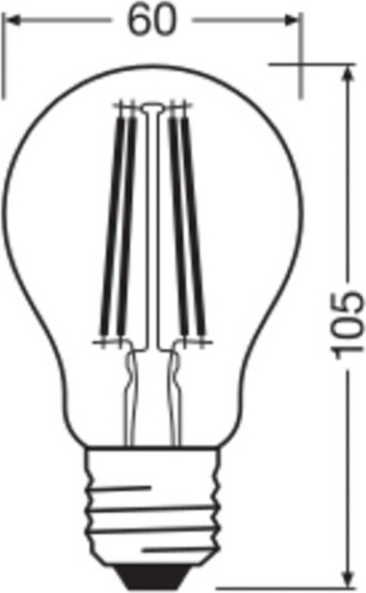 OSRAM LED standard filament 806lm 5,9W/827 (60W) E27 dæmpbar