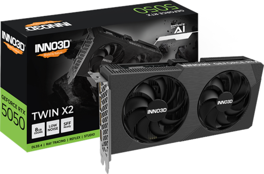GeForce RTX 5050 Twin X2 - 8GB GDDR6 RAM - Grafikkort