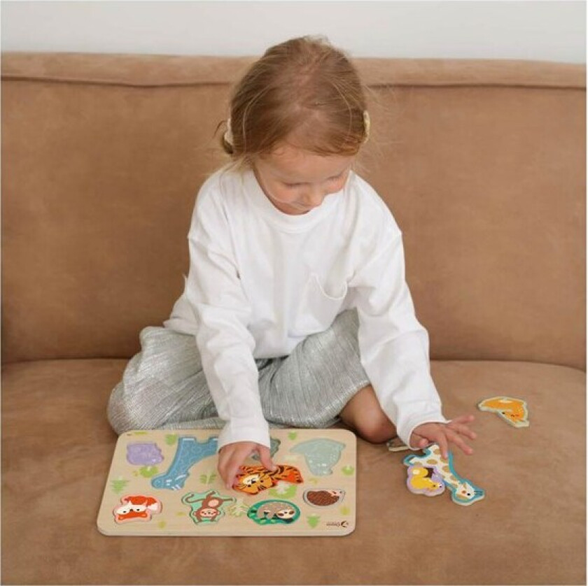 Wooden Puzzle Animal Puzzle 10 pcs. Tre