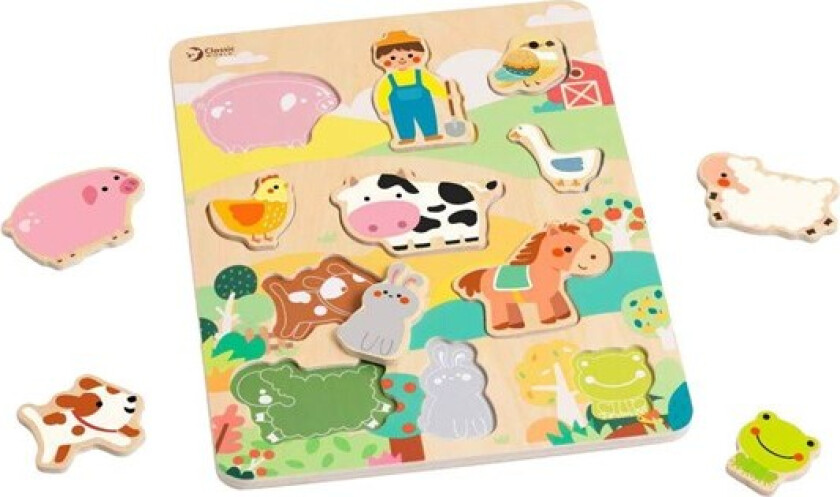 Wooden Puzzle Animal Puzzle 10 pcs. Tre