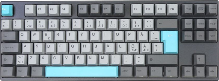 APT88 Moonlight V3 TLK 80% - Gateron G Pro 3.0 Red - Gamingtastatur - Nordisk - Svart