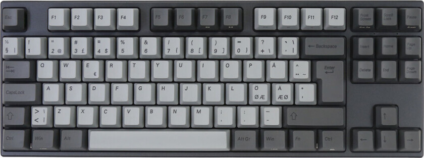 APT88 Ink Rhyme V3 TLK 80% - Gateron G Pro 3.0 Red - Gamingtastatur - Nordisk - Grå