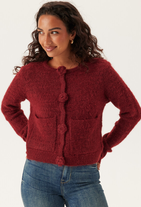 Vmblossom Ls O-neck Cardigan