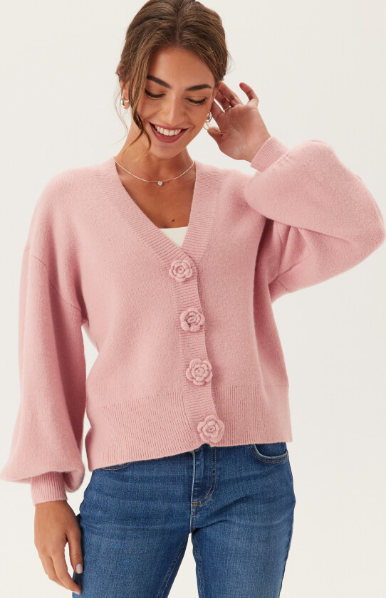 Viradia L/S ROSE CARDIGAN ROSE