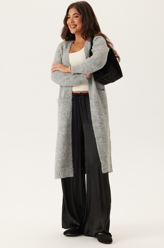 Objmilu Ls Lo Long Knit Cardig