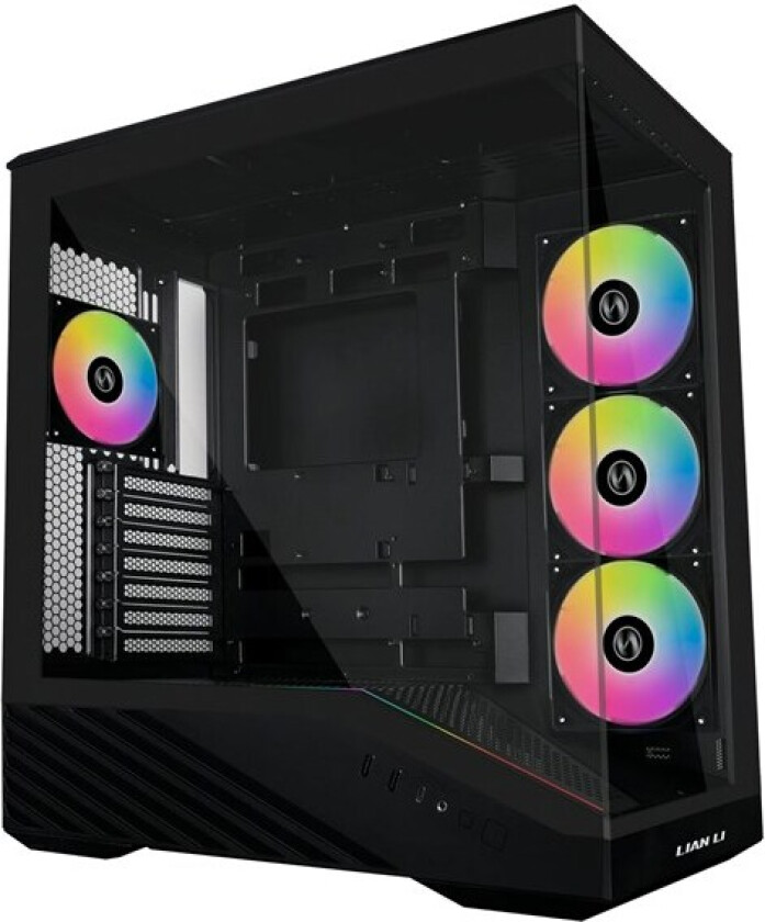 V100 Black (4x ARGB fans) - Kabinett - Miditower - Svart