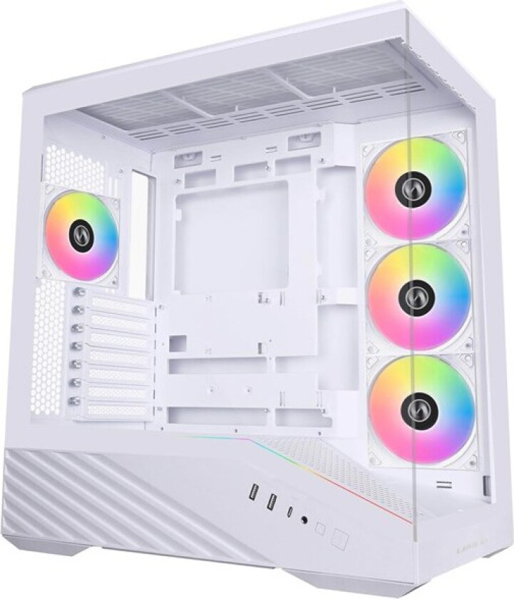 V100 White (4x ARGB fans) - Kabinett - Miditower - Hvit