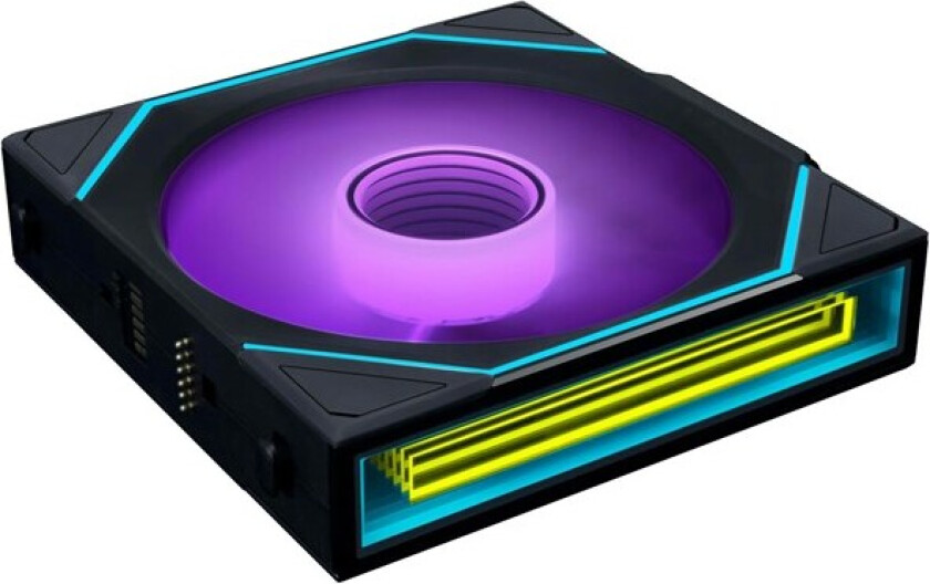 UNI FAN SL INF Wireless Reverse Black - 120mm - Kabinettvifte - 120mm - Svart med RGB LED-lys - 30 dBA