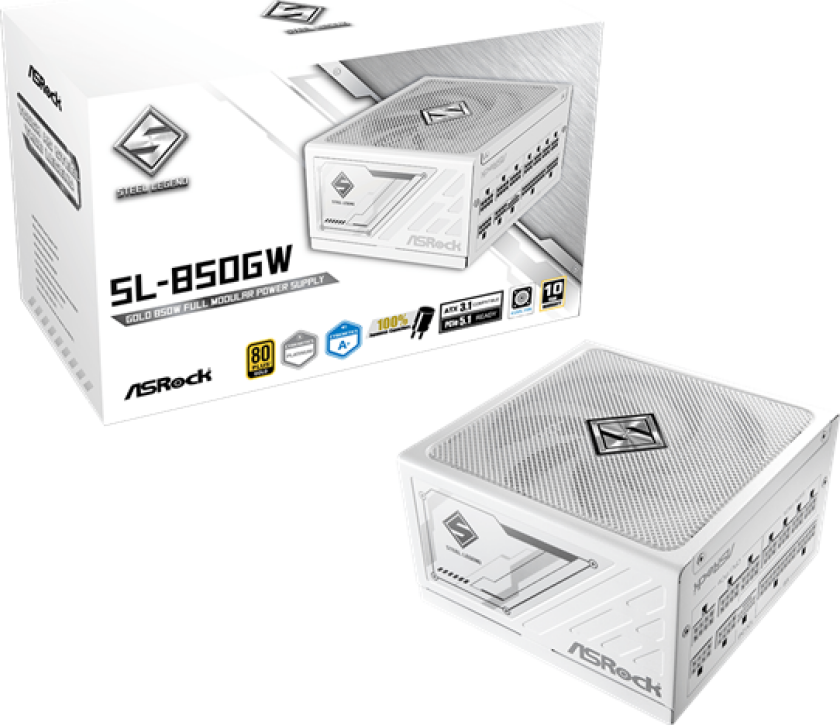 SL-850GW Strømforsyning (PSU) - 850 Watt - 135 mm - ATX 3.1 - 80 Plus Gold sertifisert