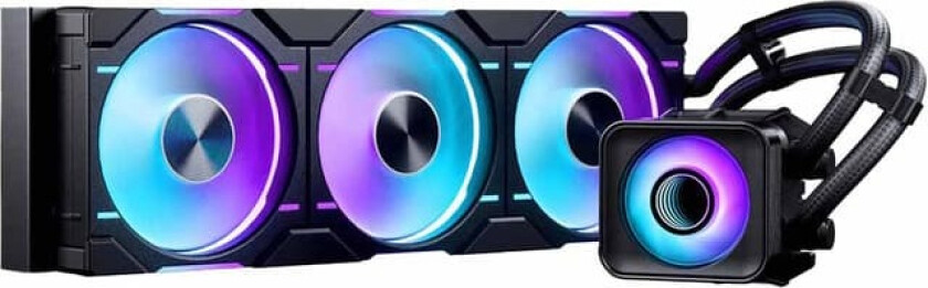 Glacier One 360D30 X2 DRGB AiO vannkjøling - 360 mm svart (PH-GO360D30_DBK02)