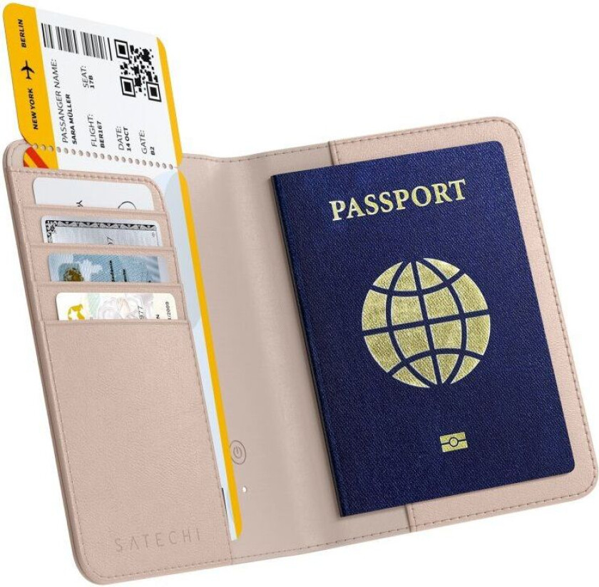 Vegan-Leather FindAll Passport Cover - Rose