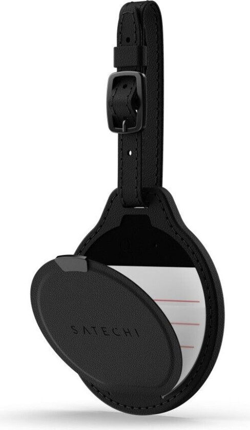 Bilde av FindAll Vegan-Leather Luggage Tag - Black