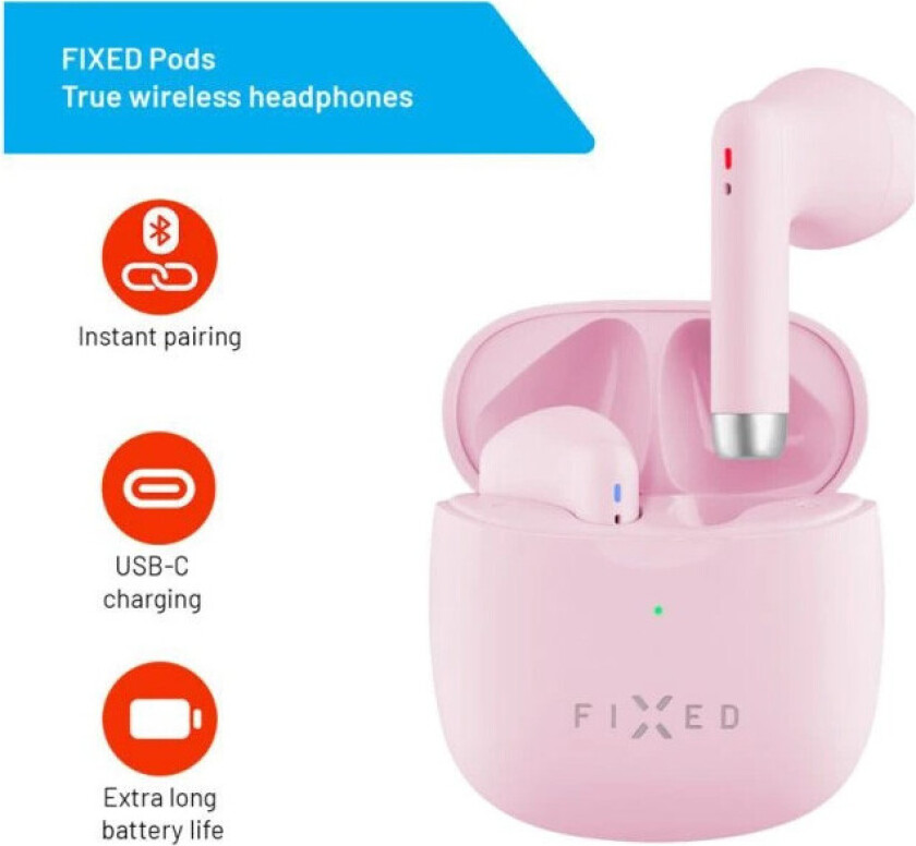 True Wireless Ear Pods Headset Pink