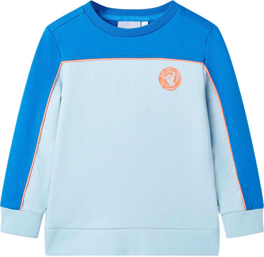 Barnegenser knallblå og lyseblå 128