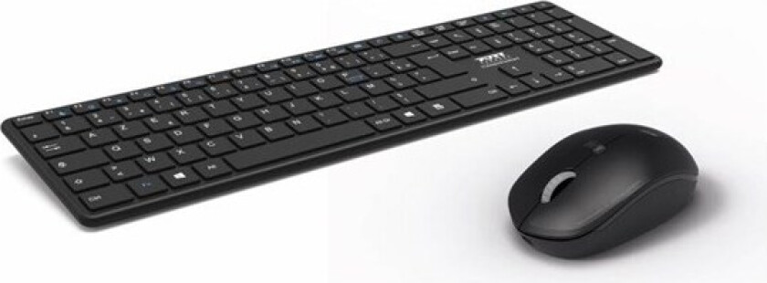 PORT Connect - Professional Executive Pack - keyboard and mouse set - rechargeable - QWERTY - Nordic Input Device - Tastatur & Mussett - Nordisk - Svart