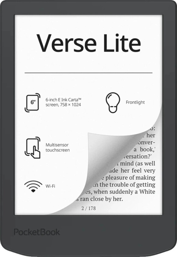 Verse Lite-leser svart (PB619-T-WW-B)