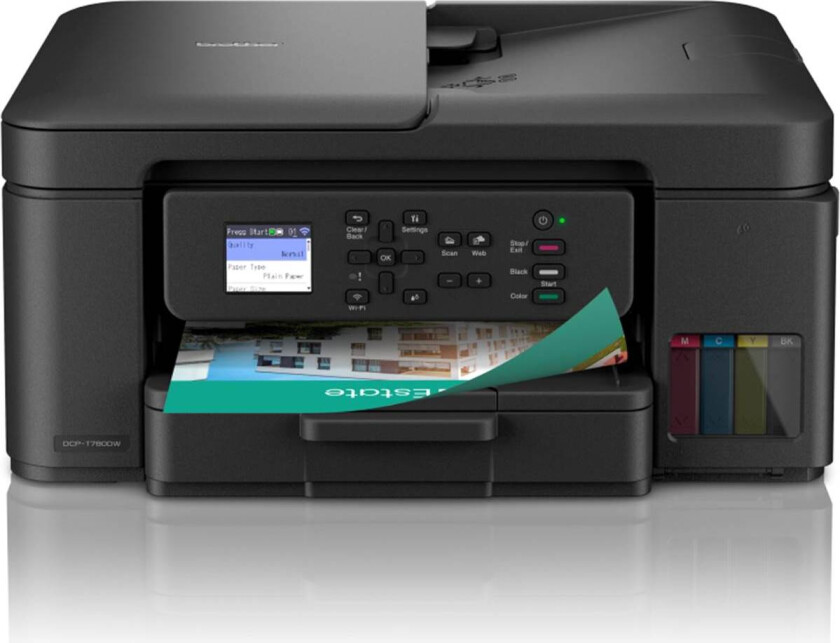 DCP-T780DW Compact 3-in-1 wireless ink tank printe Multifunksjonsprinter