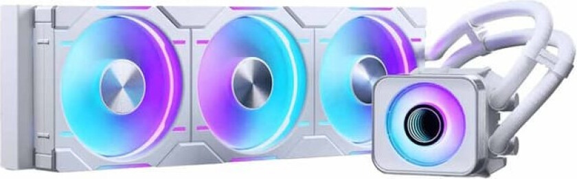 Glacier One 360D30 X2 DRGB AiO vannkjøling - 360 mm hvit (PH-GO360D30_DWT02)