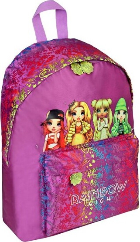 Rainbow High Backpack with Front Pocket
