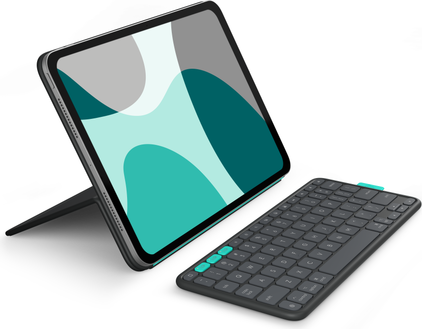 Flip Folio iPad Pro 11" (M4) & Air 11" (M2 & M3) & iPad Air (5th Gen) - Tastatur & Foliosett - Nordisk - Svart