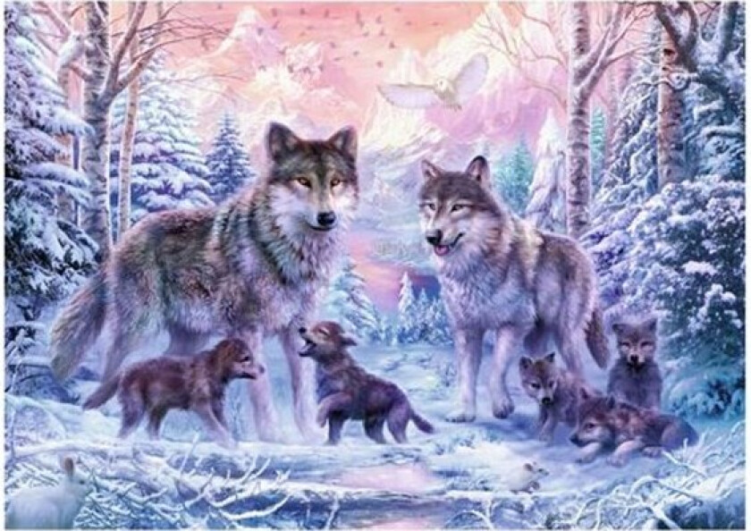 Jigsaw puzzle Arctic Wolves 1000 pcs. Gulv